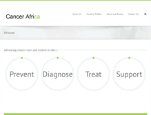Tablet Screenshot of cancerafrica.org